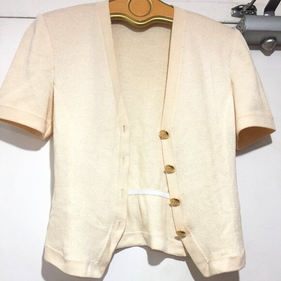 ST. JOHN BASICS SHORT SLEEVE SWEATER JACKETS SIZE S - Picture 2 of 7
